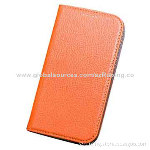 Genuine Leather Mobile Phone Cases for Samsung Galaxy S4/I95000, Elegant Style and Very Classics